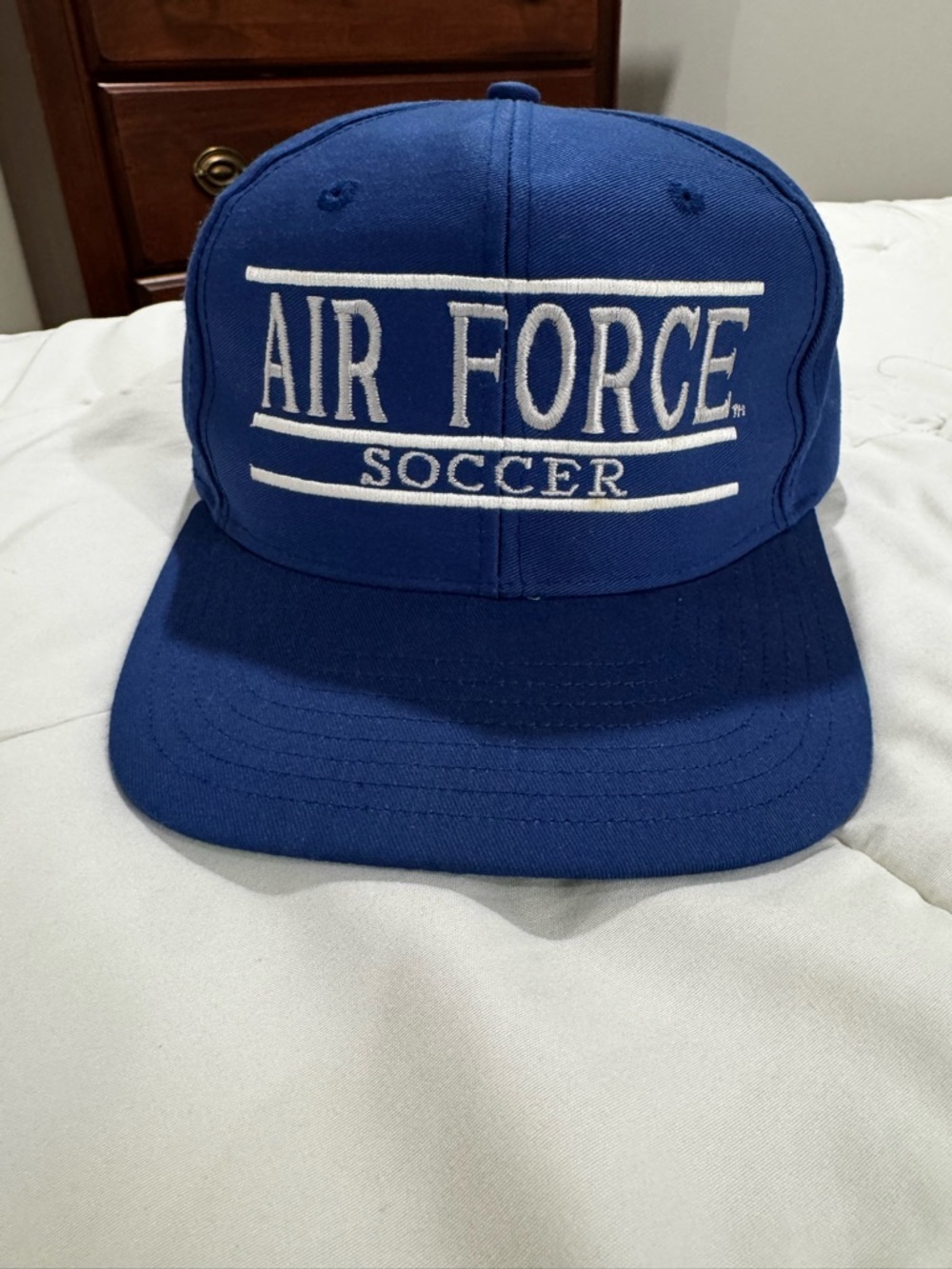 Air Force Soccer Blue Snapback Cap